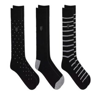 Chaps Classic Dress Dot Crew Socks , Pack Of 3